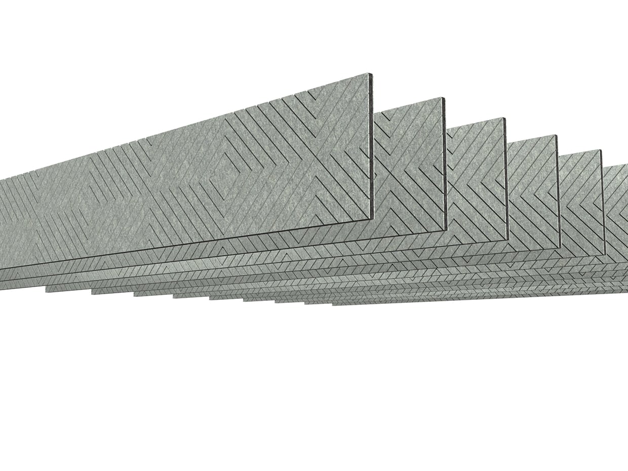 Carved Baffles 005 | Hanging Sound Deadening Panels